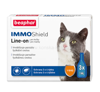 BEAPHAR Line-on IMMO Shield pro kočky 3 ml